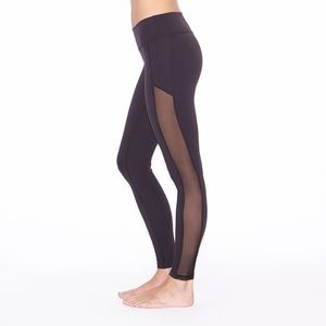 Beyond Yoga Crystal Mesh Leggings Dark Blue